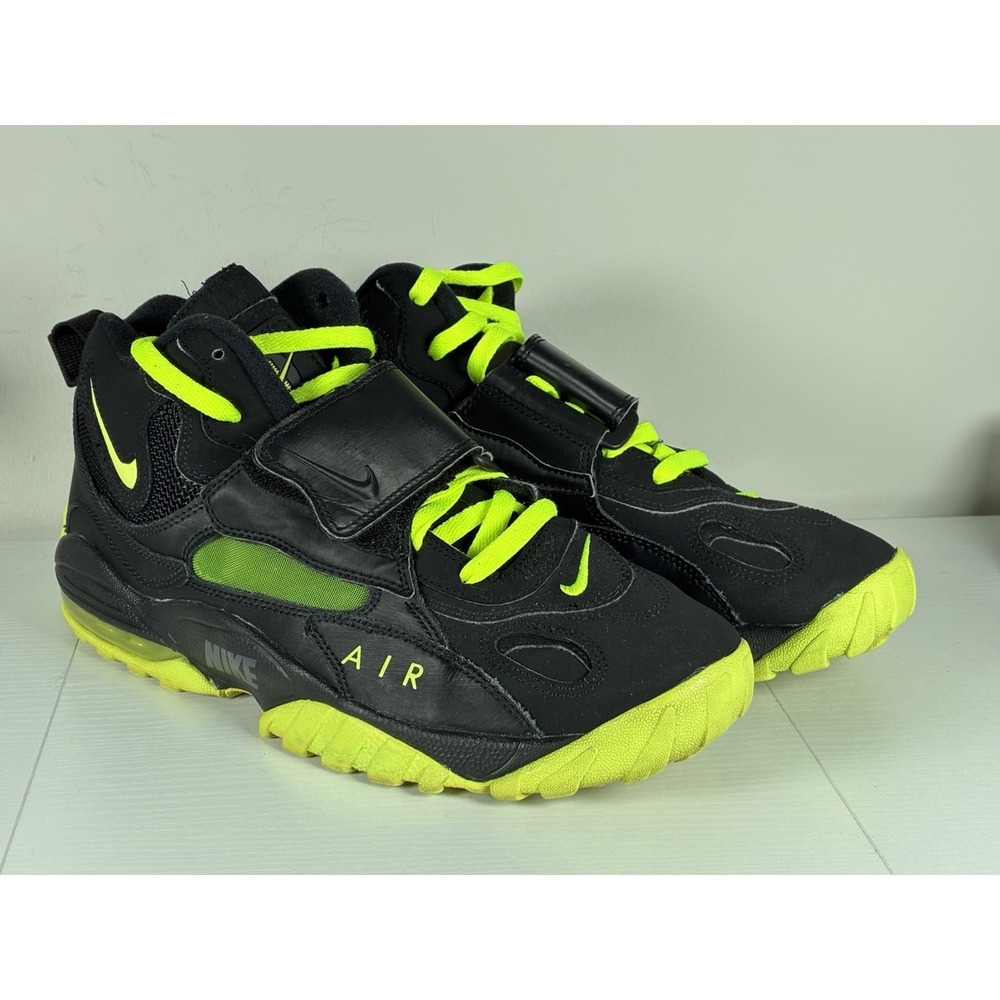 Size 10- Nike Air Max Speed Turf Black Hyper Yellow Men's Shoes **Read Details